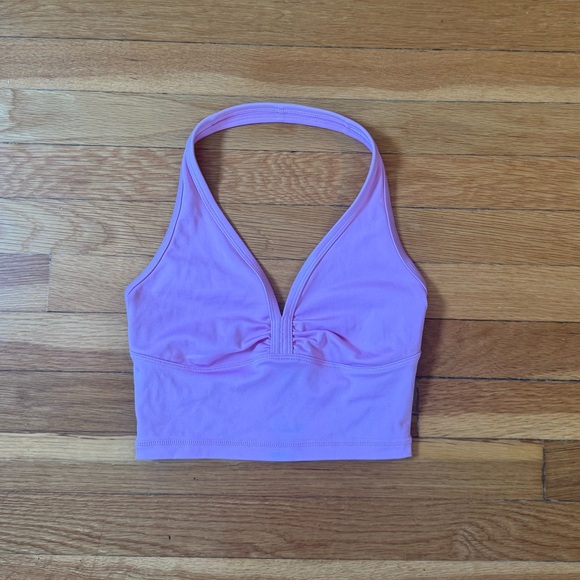 Baby pink Frankie’s Bikinis halter top
